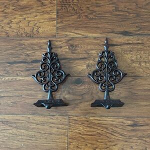Two Wrought Iron Sticking Holders